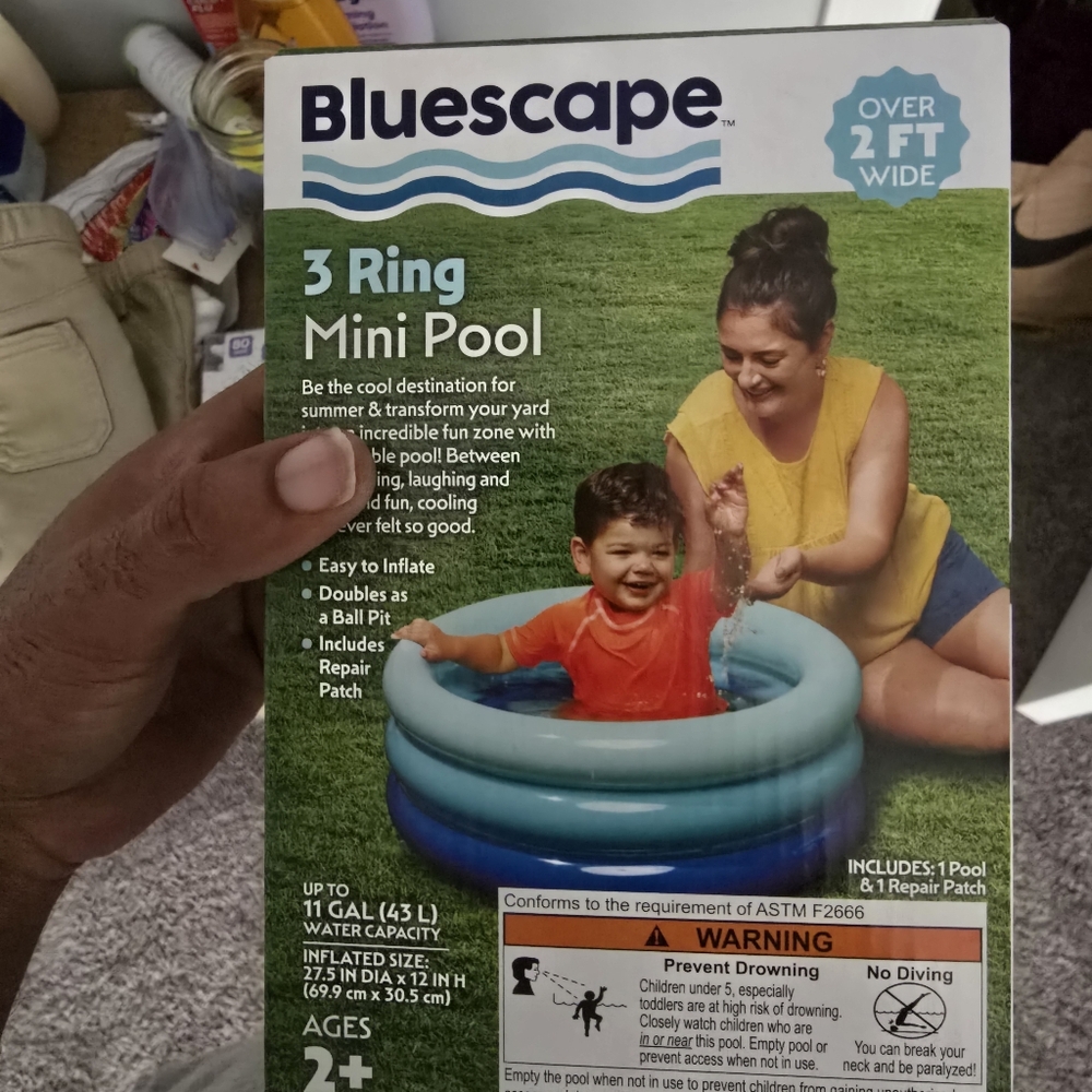 3 Ring Mini Pool - Blue